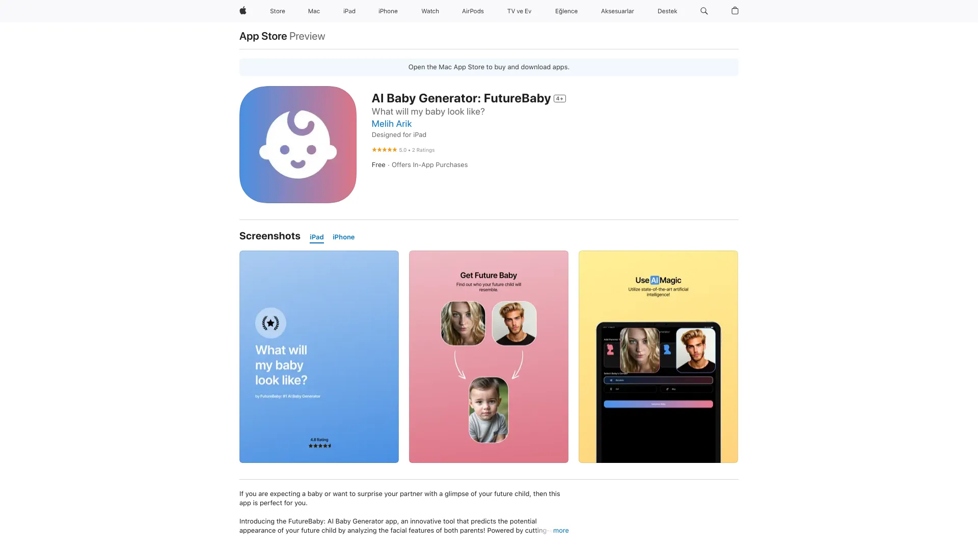 AI Baby Generator: FutureBaby网页截图,AI Baby Generator: FutureBaby网页快照