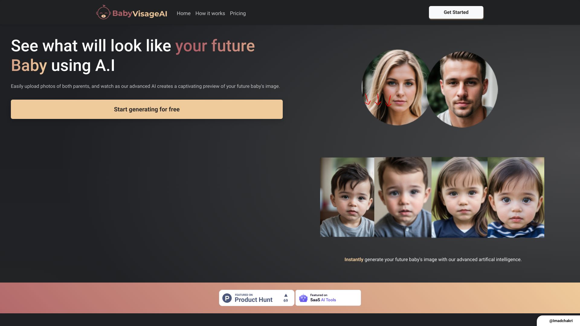 BabyVisageAI网页截图,BabyVisageAI网页快照