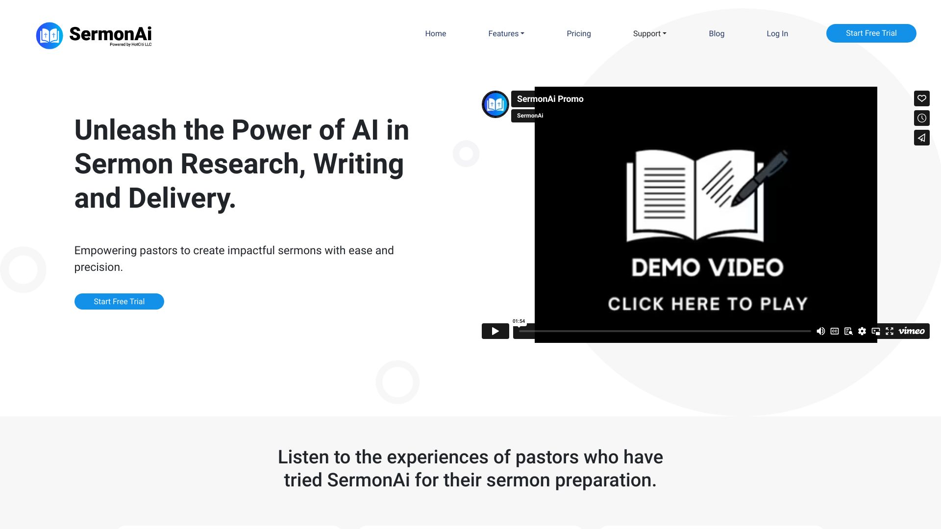 SermonAI网页截图,SermonAI网页快照