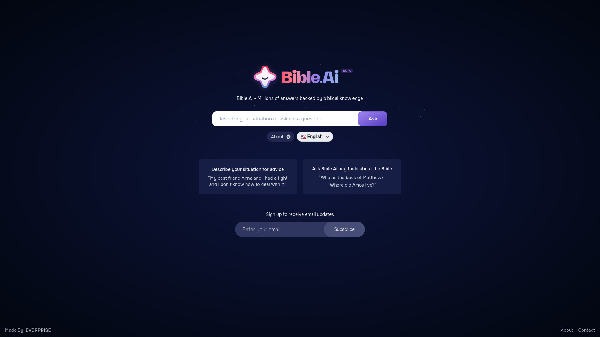 Bible Ai网页截图,Bible Ai网页快照