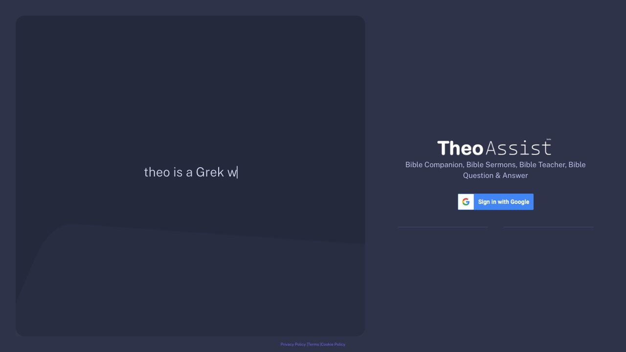 TheoAssist网页截图,TheoAssist网页快照