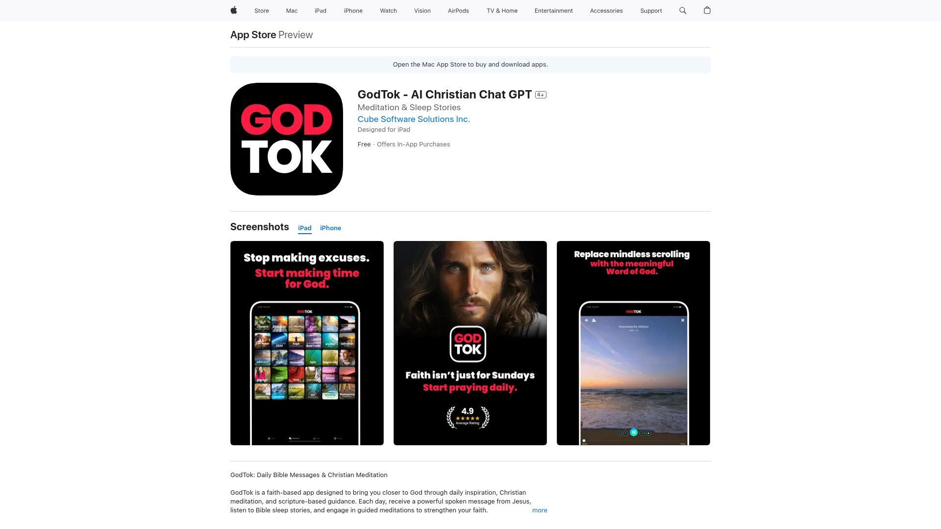 GodTok网页截图,GodTok网页快照