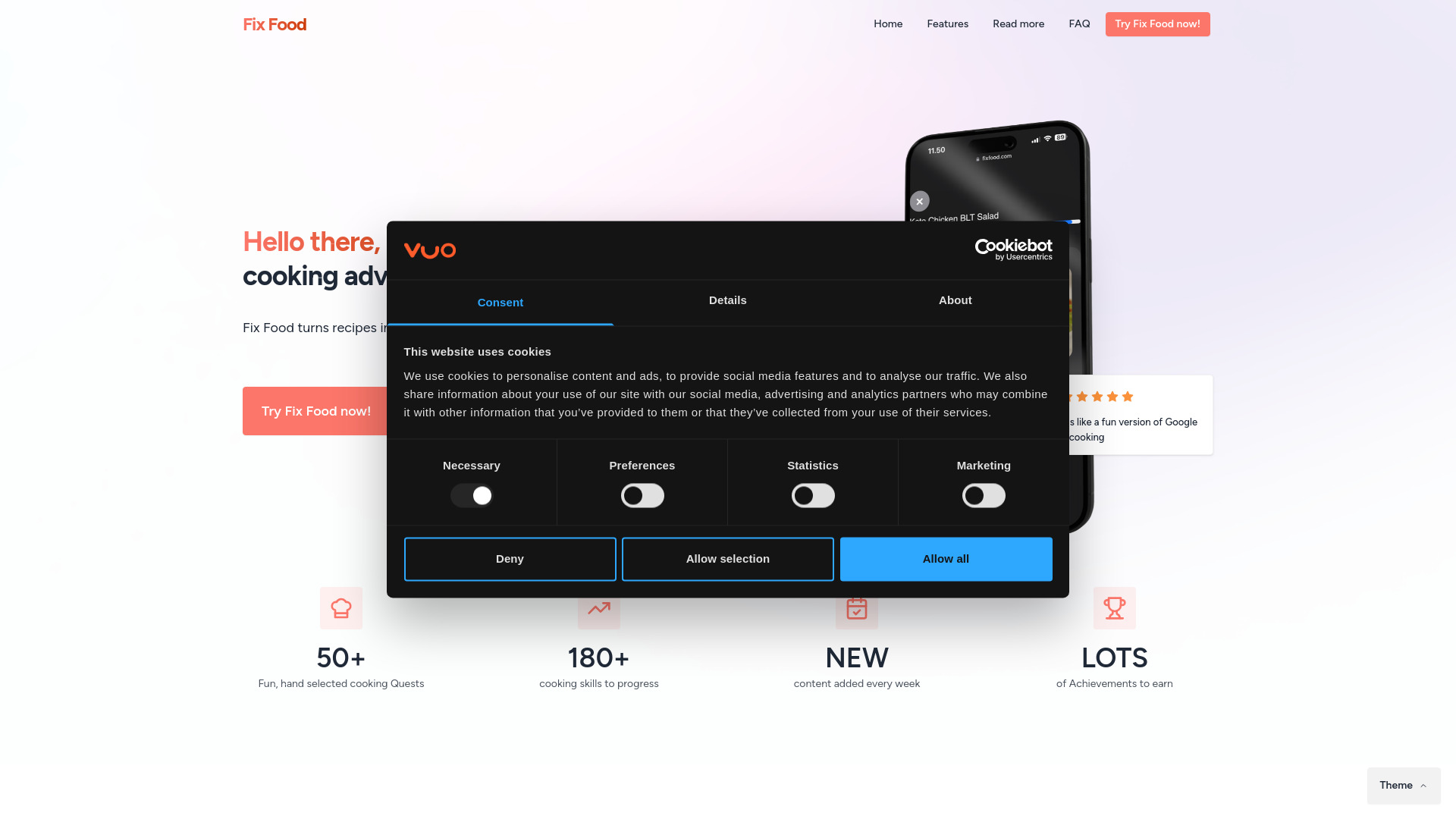 Fix Food网页截图,Fix Food网页快照