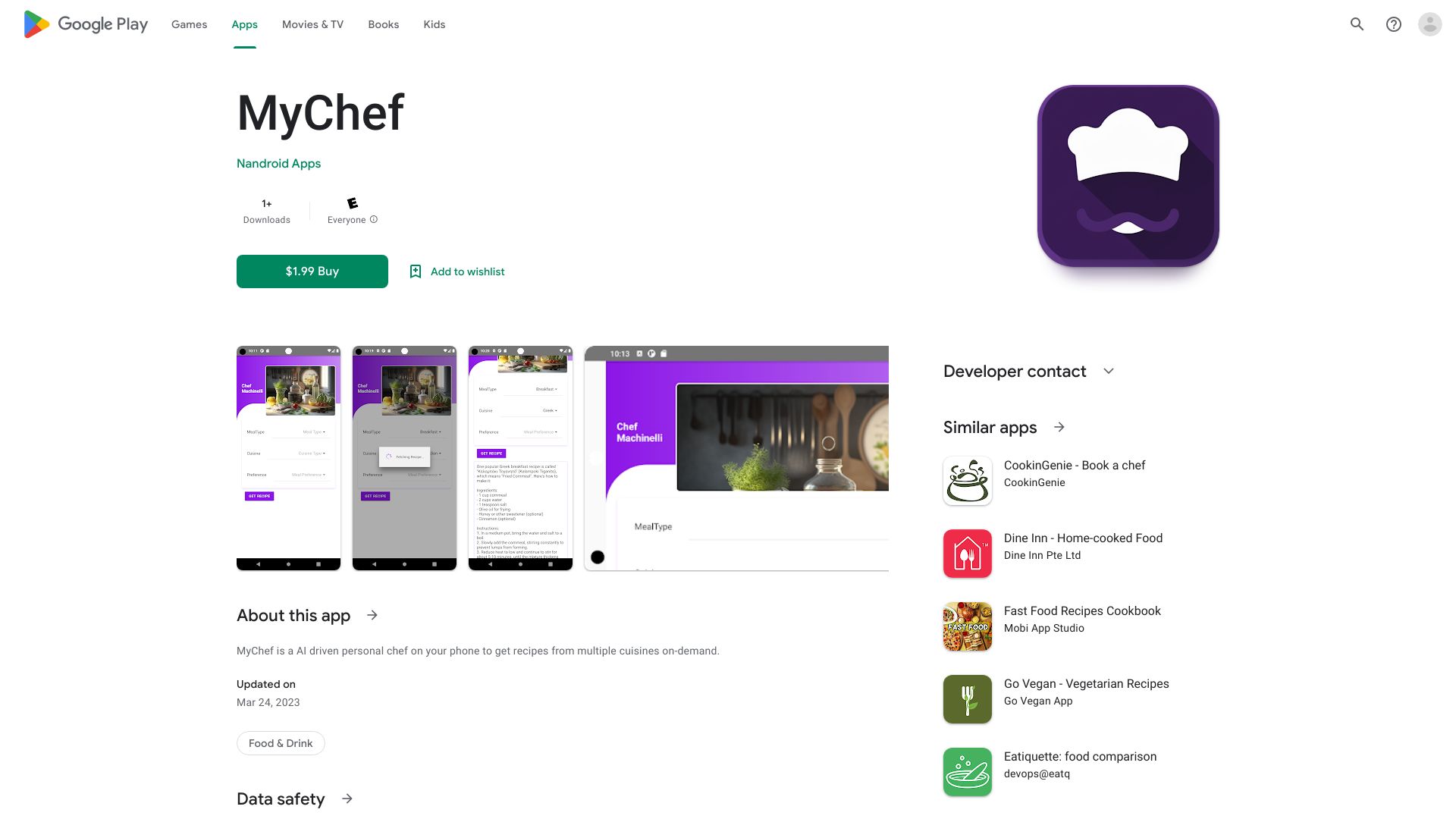 MyChef网页截图,MyChef网页快照