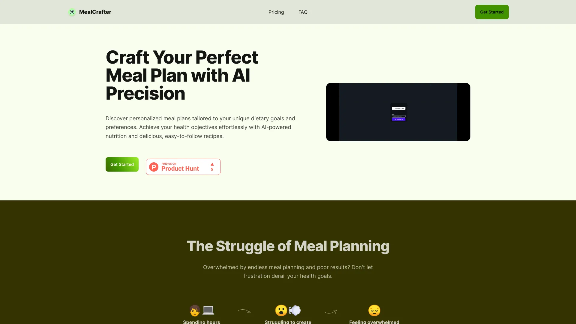 Meal Crafter网页截图,Meal Crafter网页快照