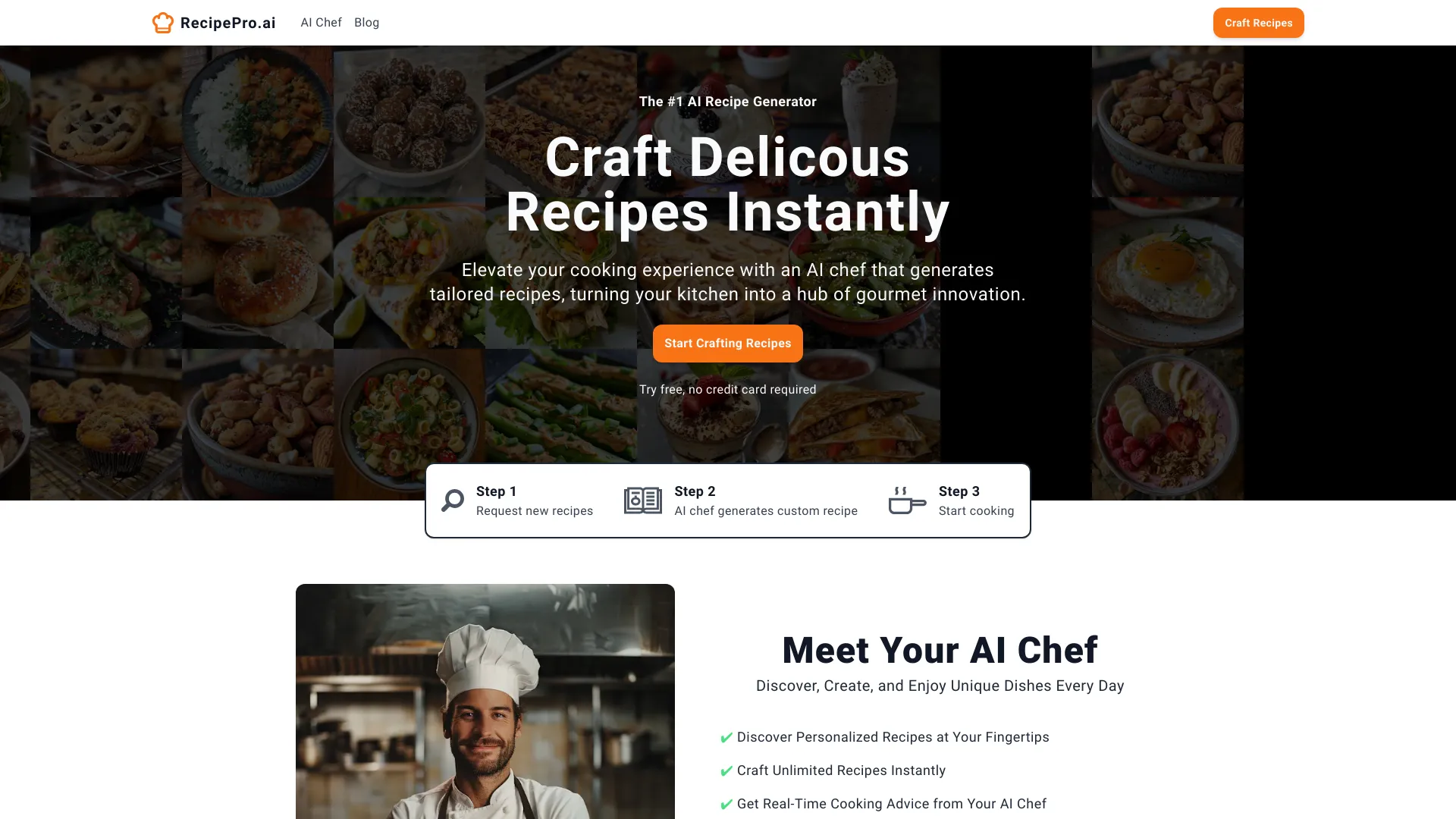 Recipe Pro网页截图,Recipe Pro网页快照