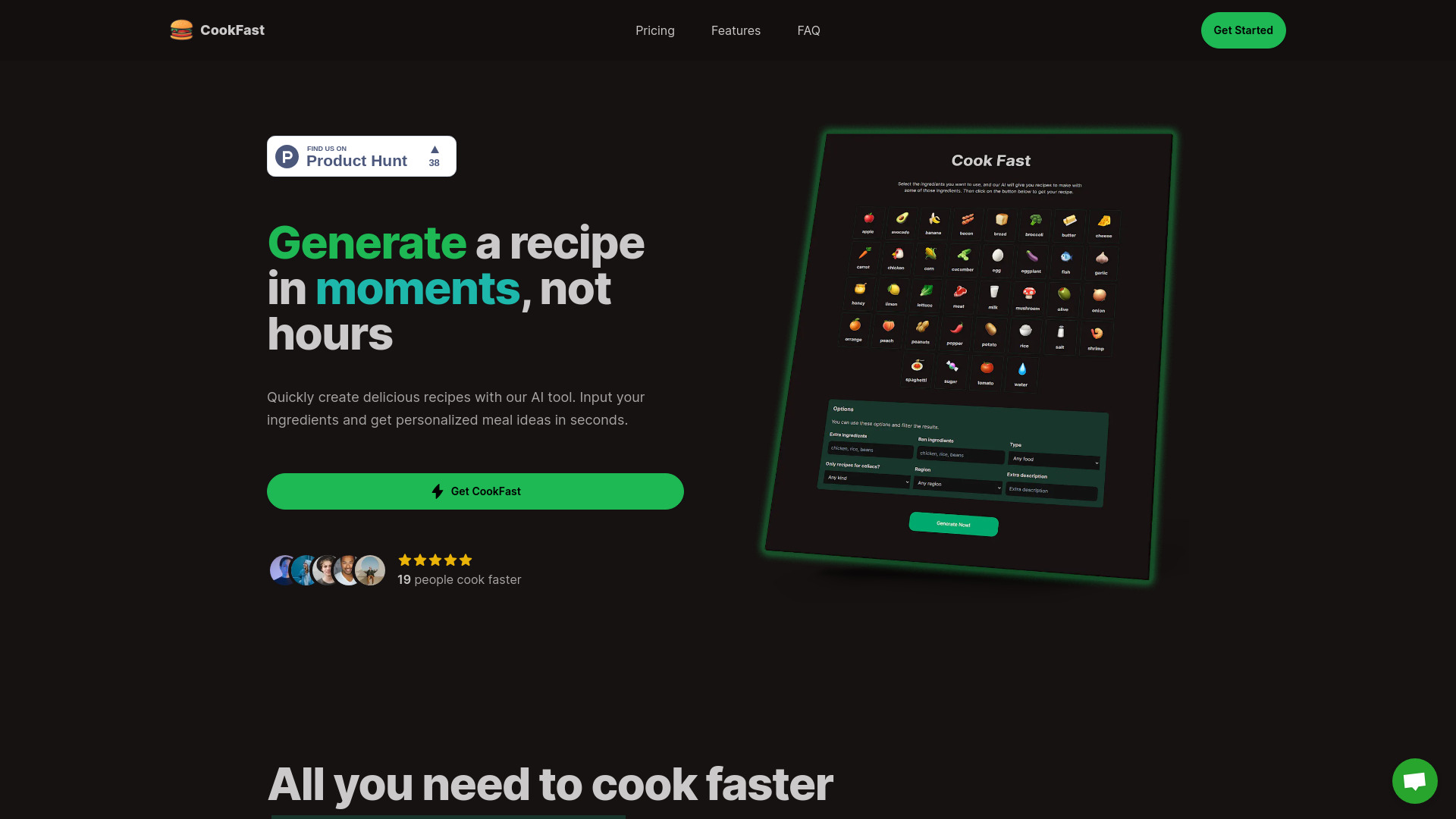 CookFast网页截图,CookFast网页快照