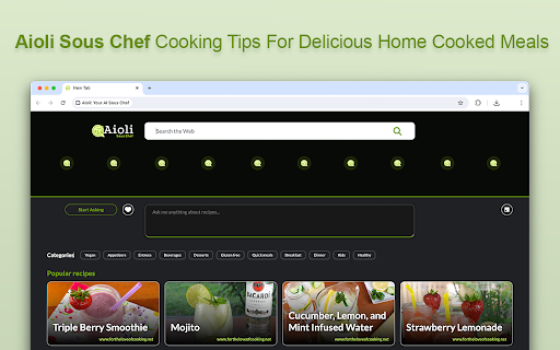 Aioli: Your AI Sous Chef网页截图,Aioli: Your AI Sous Chef网页快照