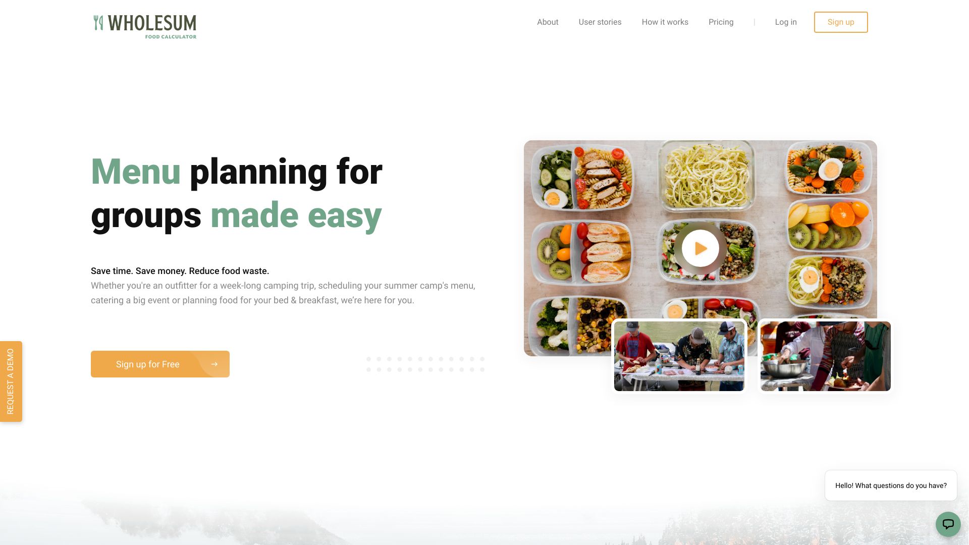 Wholesum Food Calculator网页截图,Wholesum Food Calculator网页快照