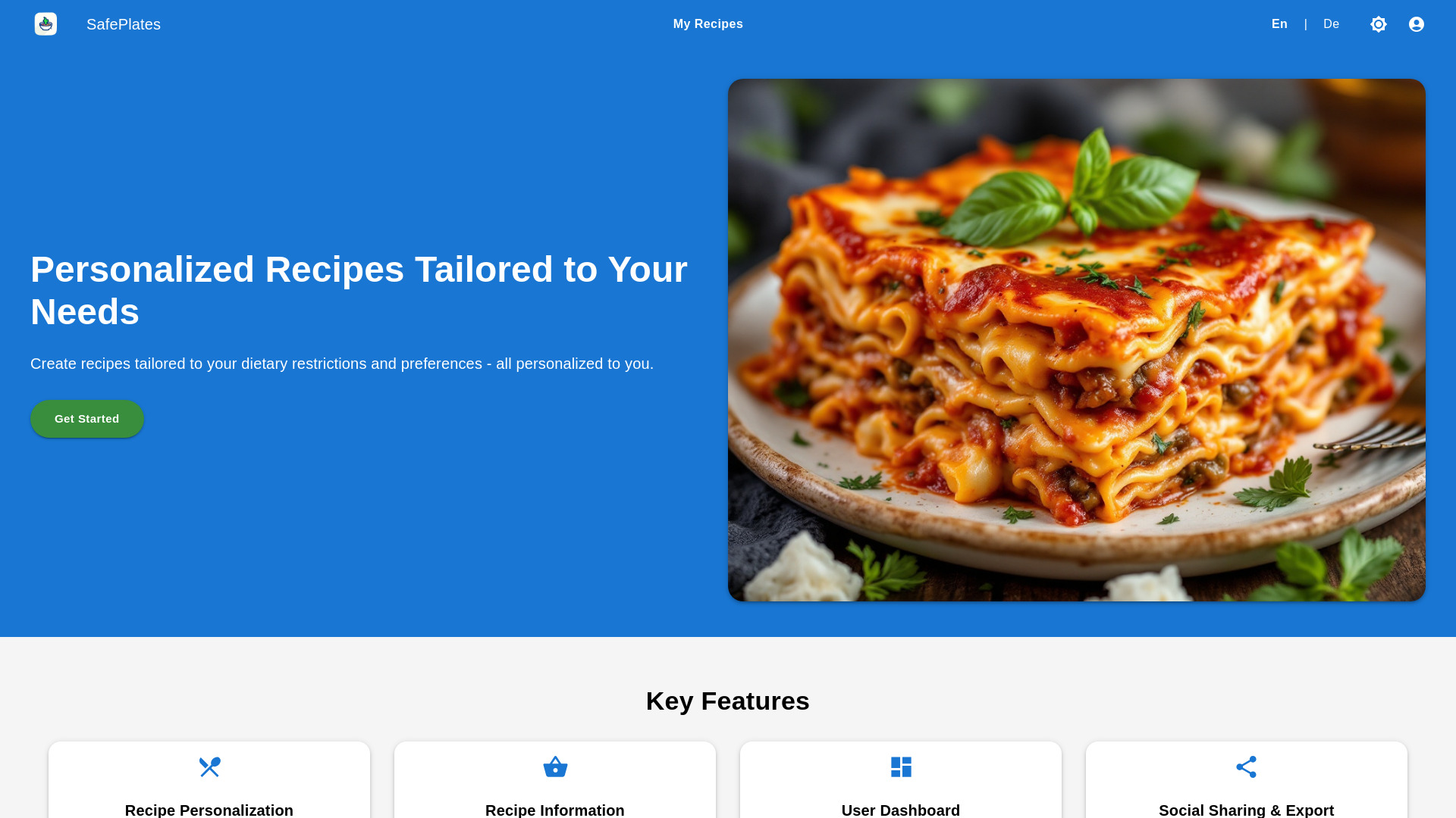 SafePlates网页截图,SafePlates网页快照