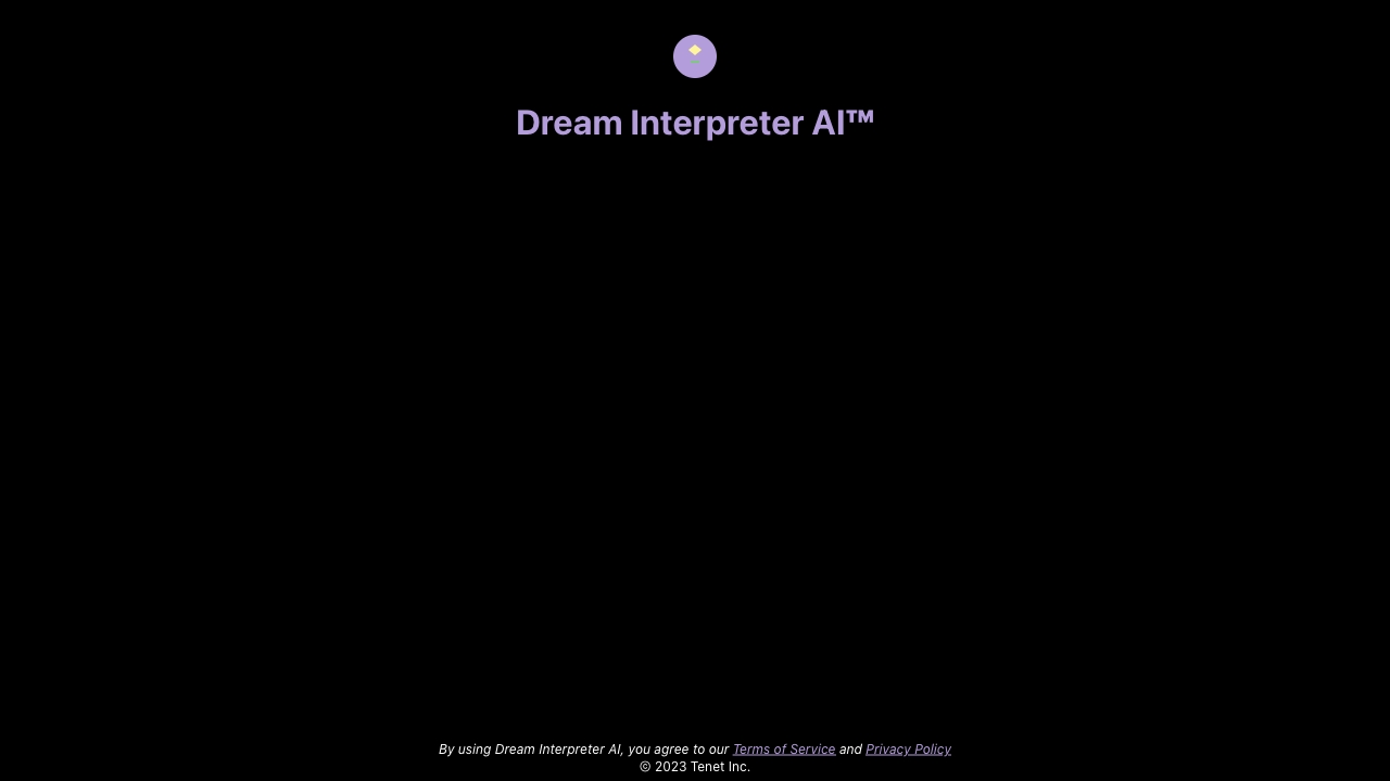 Dream Interpreter网页截图,Dream Interpreter网页快照