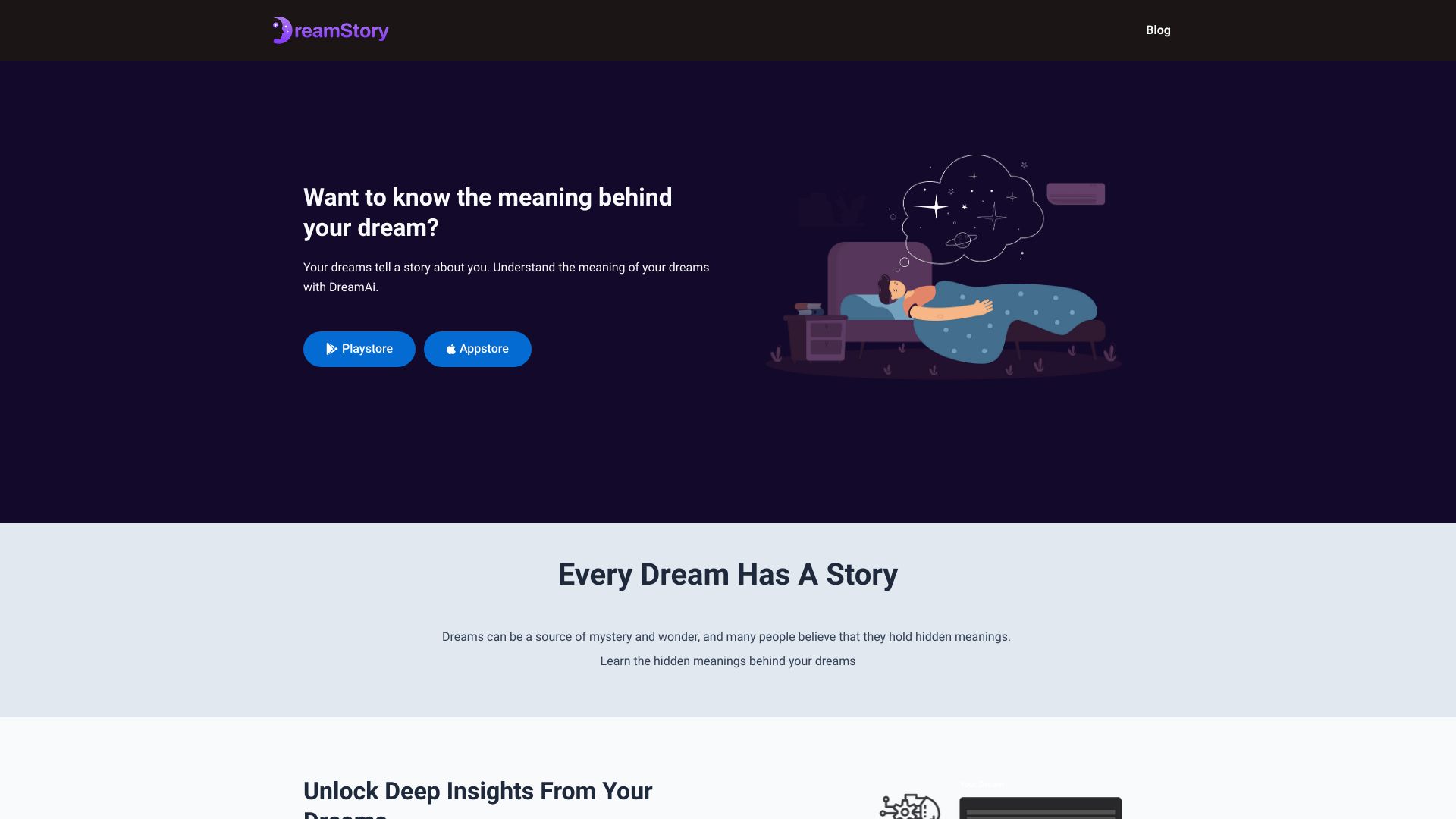 DreamStory网页截图,DreamStory网页快照