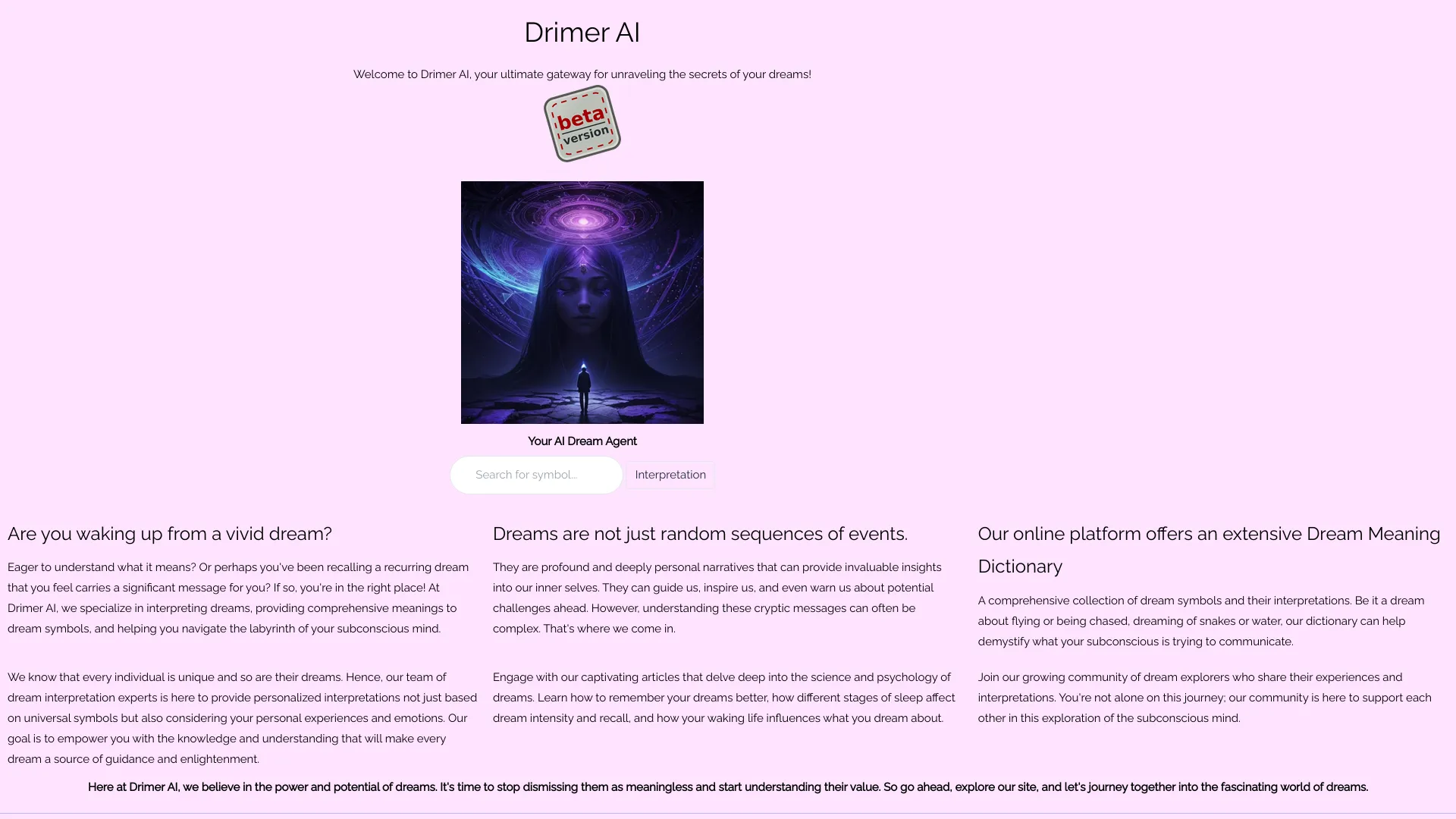 Drimer AI – Your Dream AI Agent网页截图,Drimer AI – Your Dream AI Agent网页快照