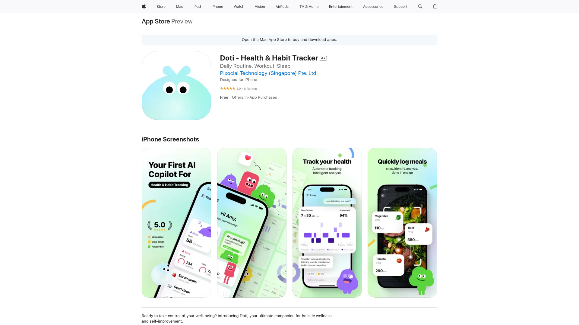 Doti网页截图,Doti网页快照