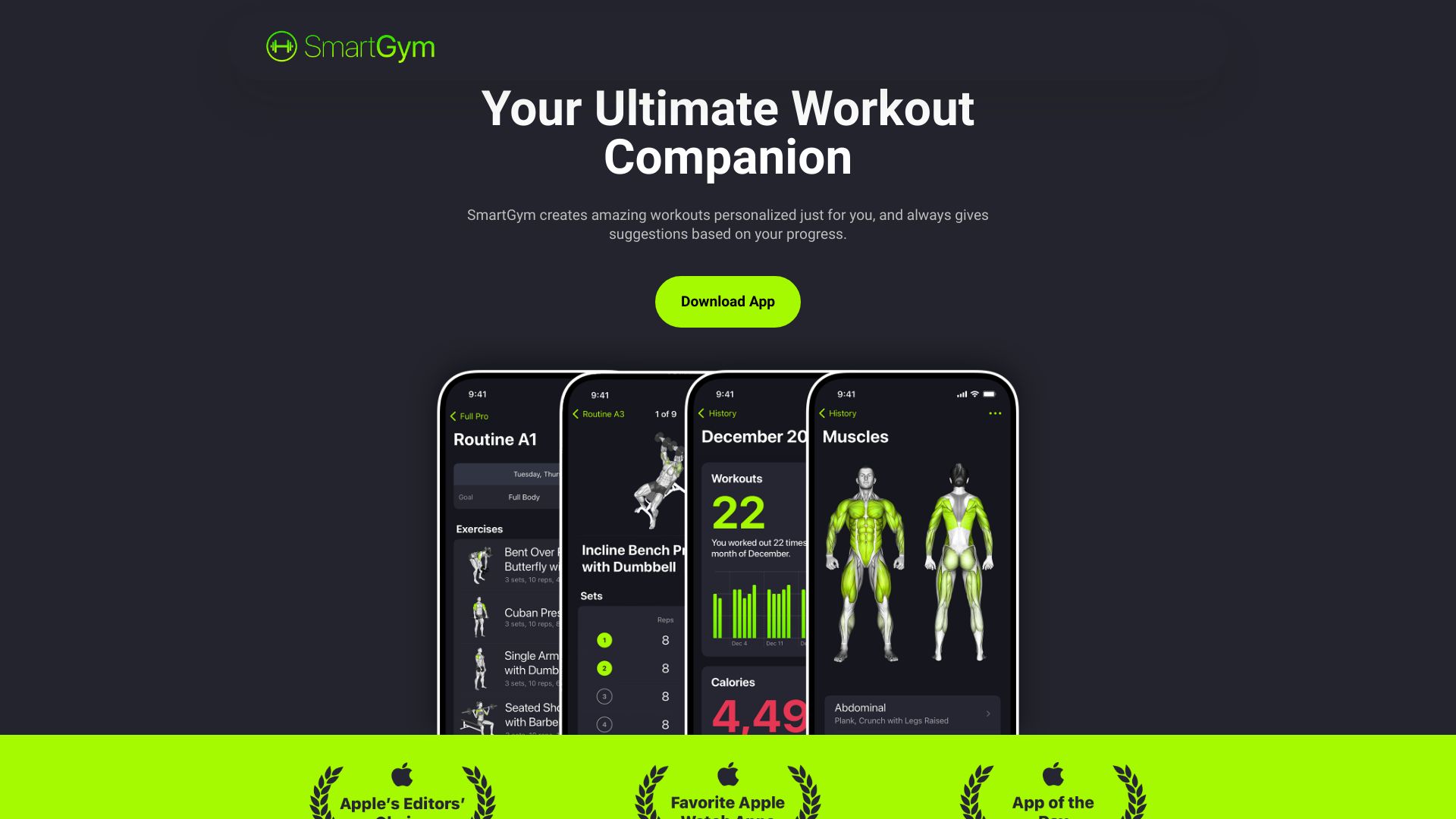 SmartGym网页截图,SmartGym网页快照