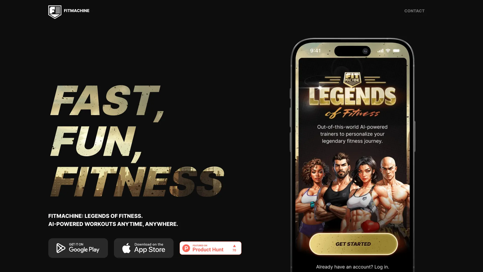 FitMachine网页截图,FitMachine网页快照