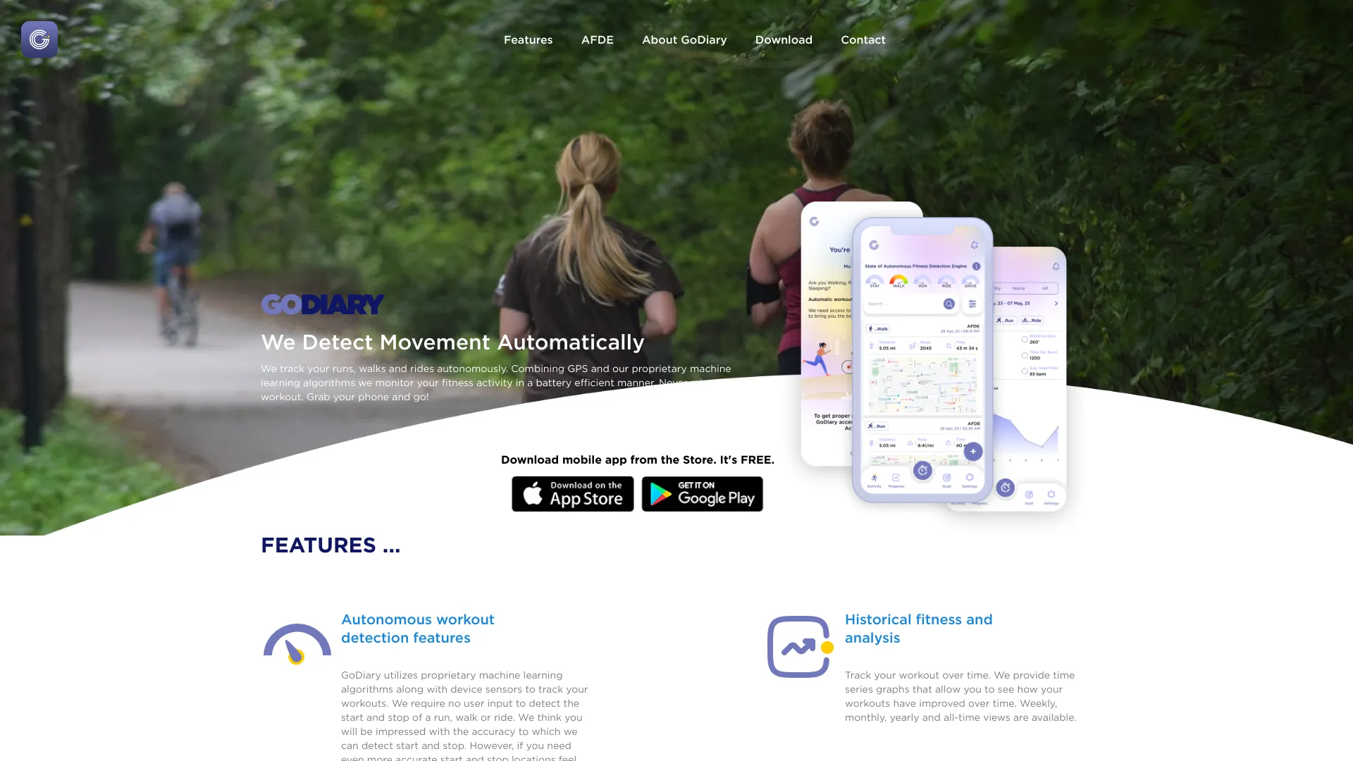 GoDiary: Running Tracker网页截图,GoDiary: Running Tracker网页快照