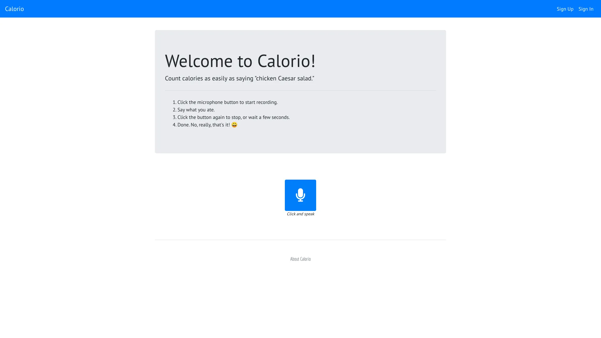 Calorio网页截图,Calorio网页快照