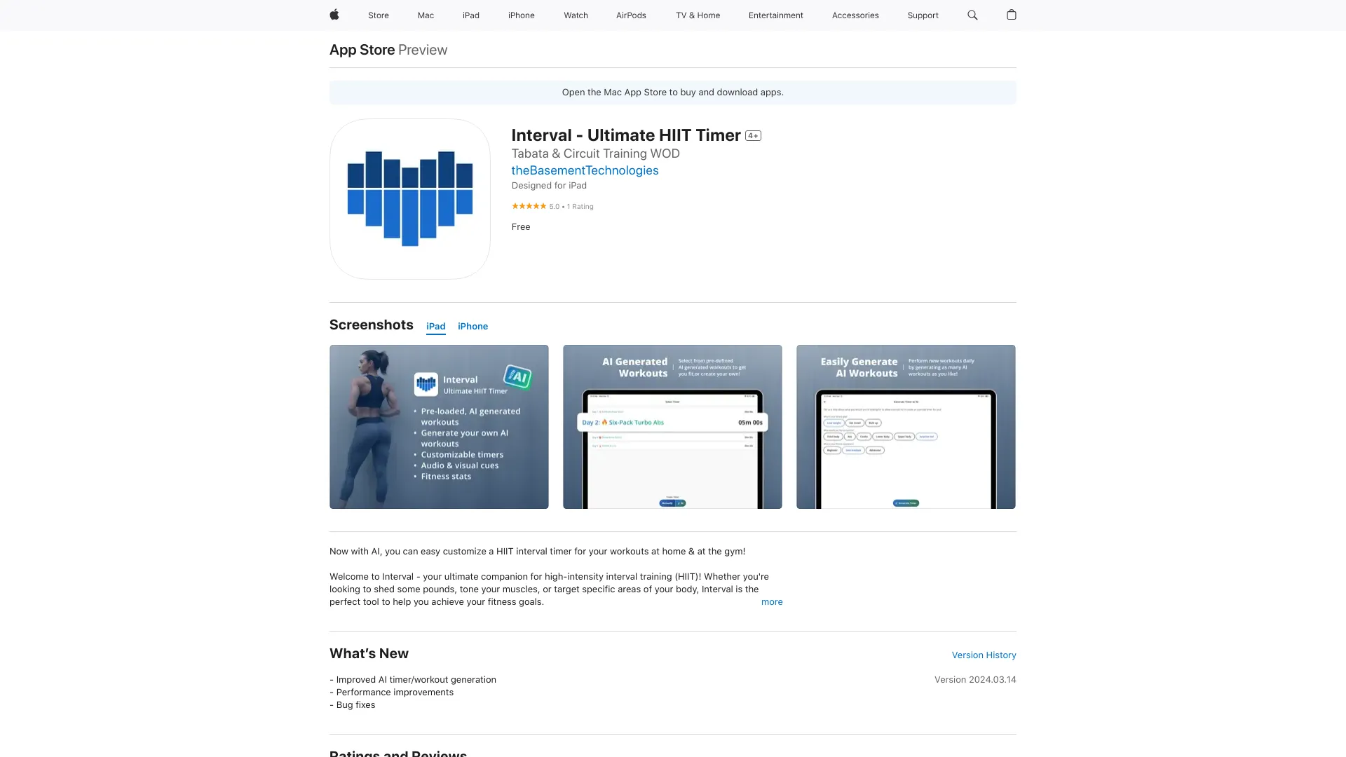 Interval – Ultimate HIIT Timer网页截图,Interval – Ultimate HIIT Timer网页快照