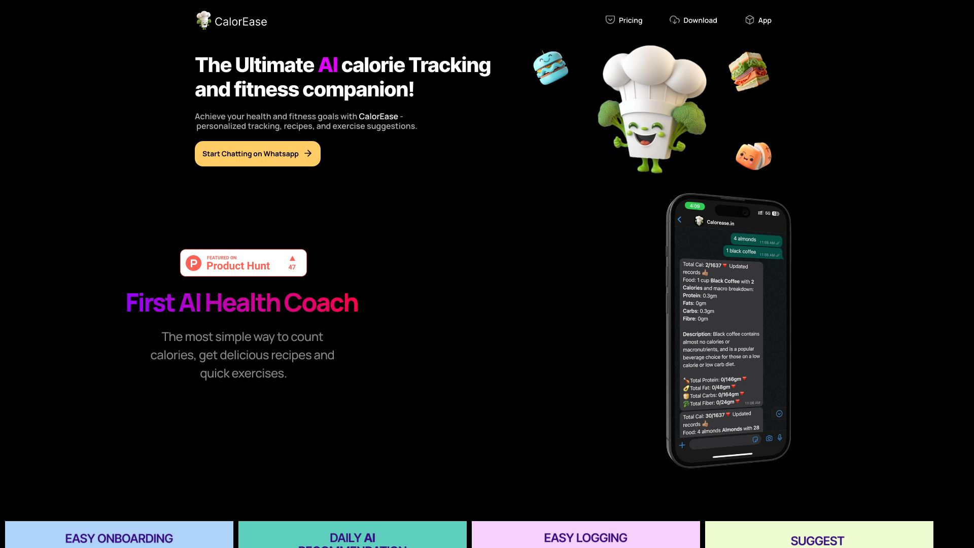 AI Bot Calorease.in网页截图,AI Bot Calorease.in网页快照