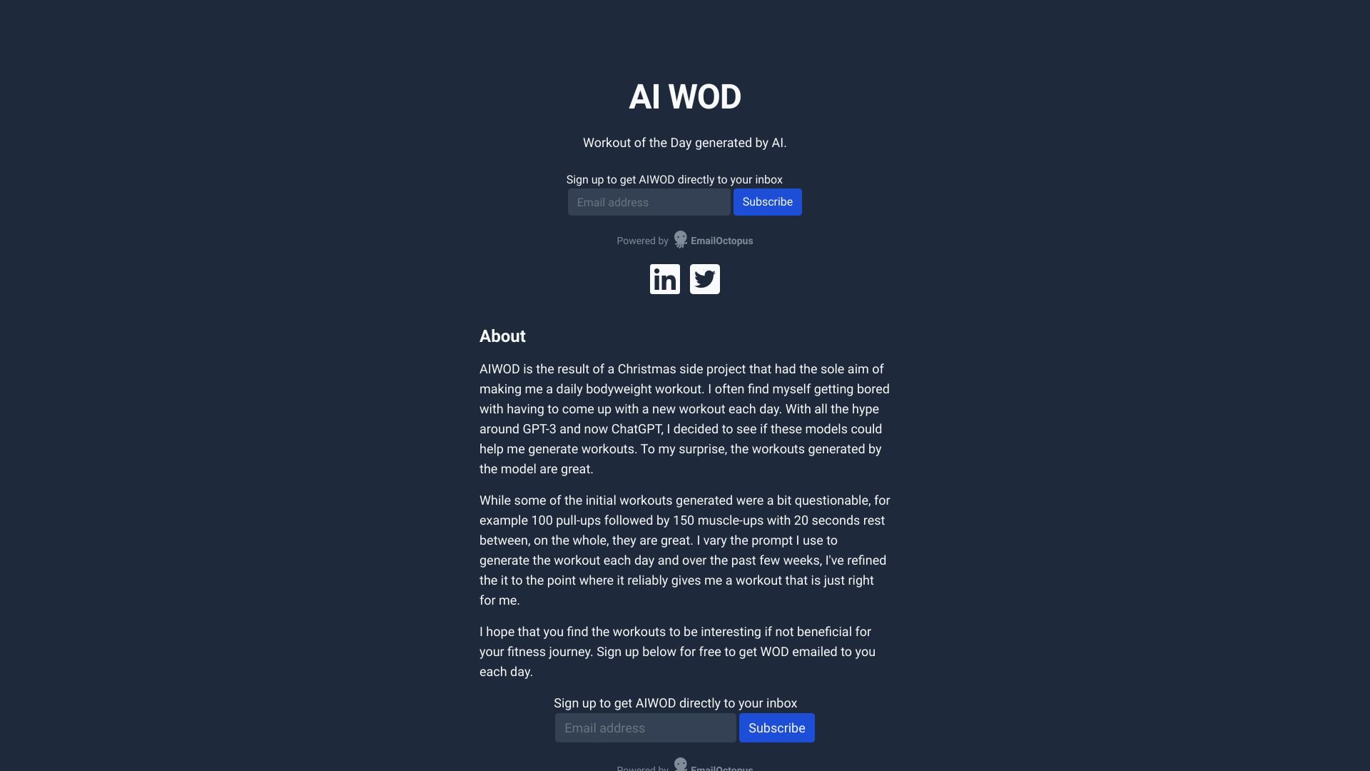AI WOD网页截图,AI WOD网页快照