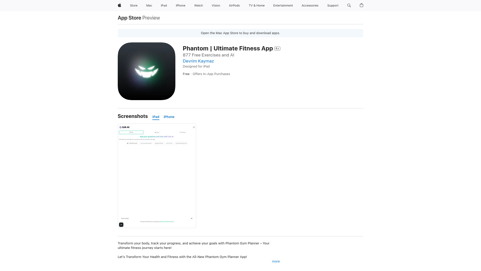 Phantom | Ultimate AI Fitness Coach网页截图,Phantom | Ultimate AI Fitness Coach网页快照
