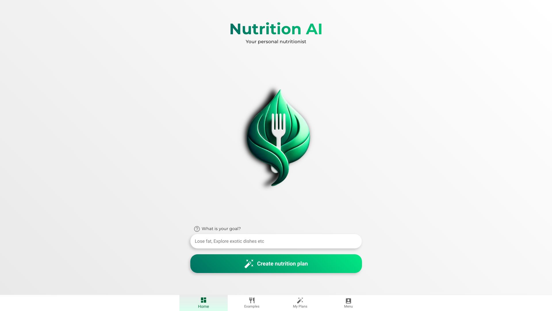 Nutrition AI网页截图,Nutrition AI网页快照