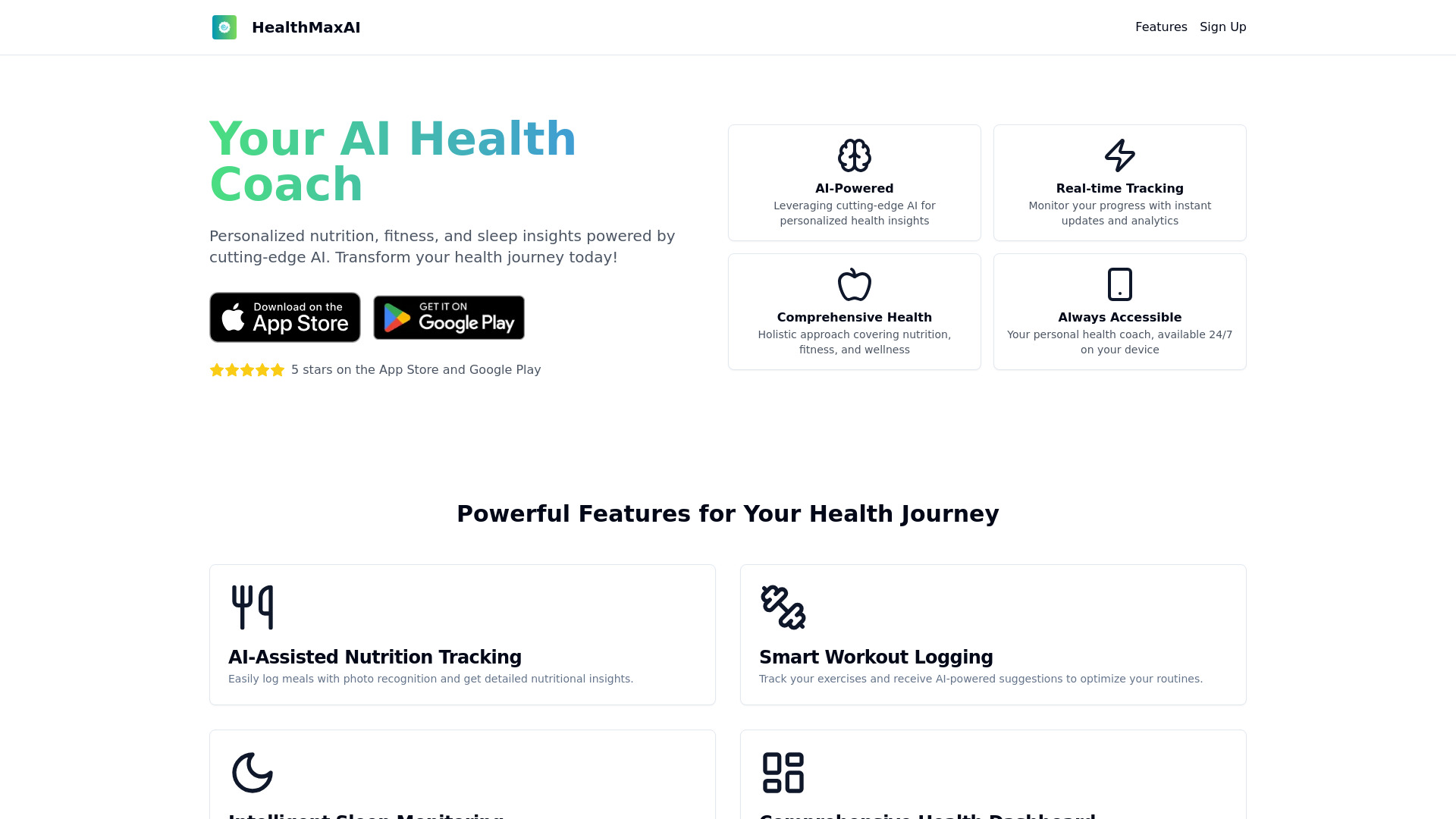 HealthmaxAI网页截图,HealthmaxAI网页快照