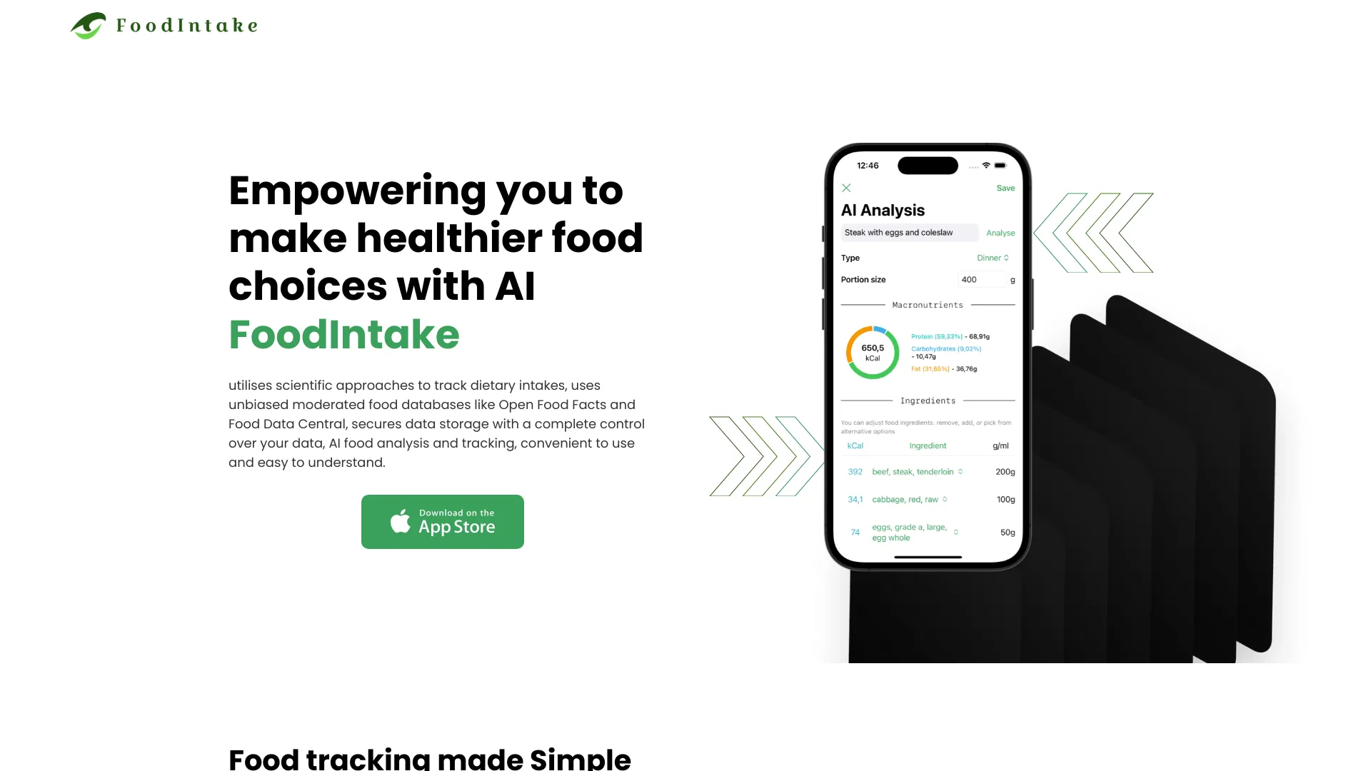 FoodIntake网页截图,FoodIntake网页快照