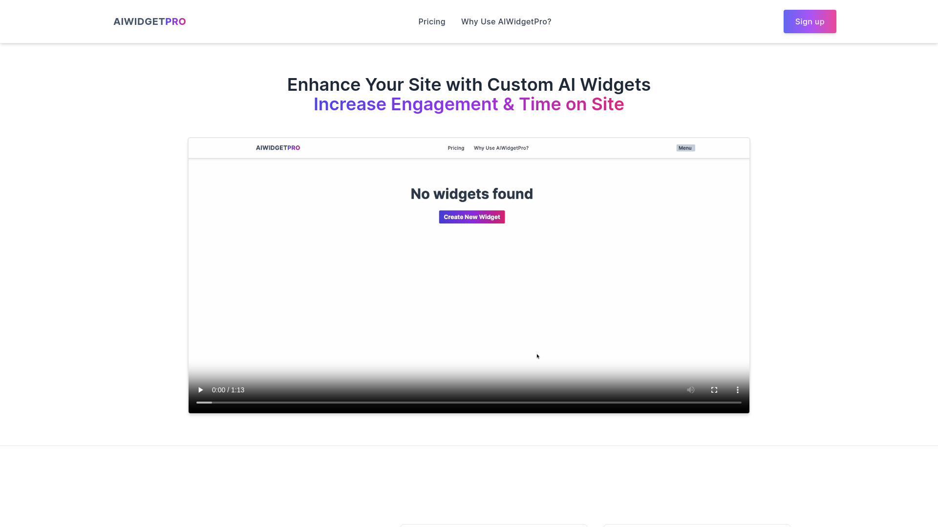 AIWidgetPro网页截图,AIWidgetPro网页快照