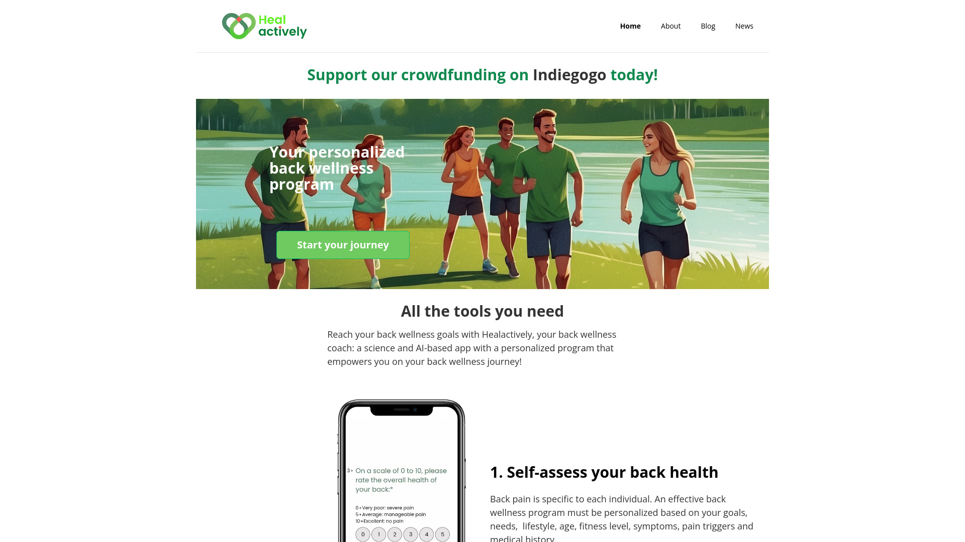 Healactively back wellness app网页截图,Healactively back wellness app网页快照