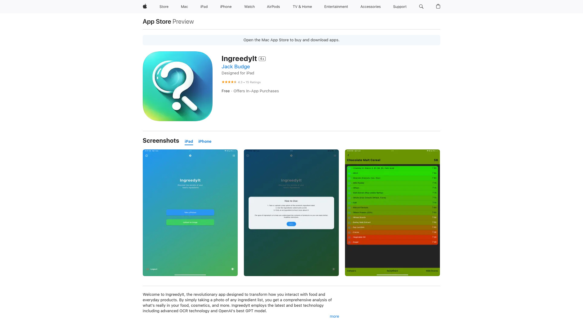IngreedyIt网页截图,IngreedyIt网页快照