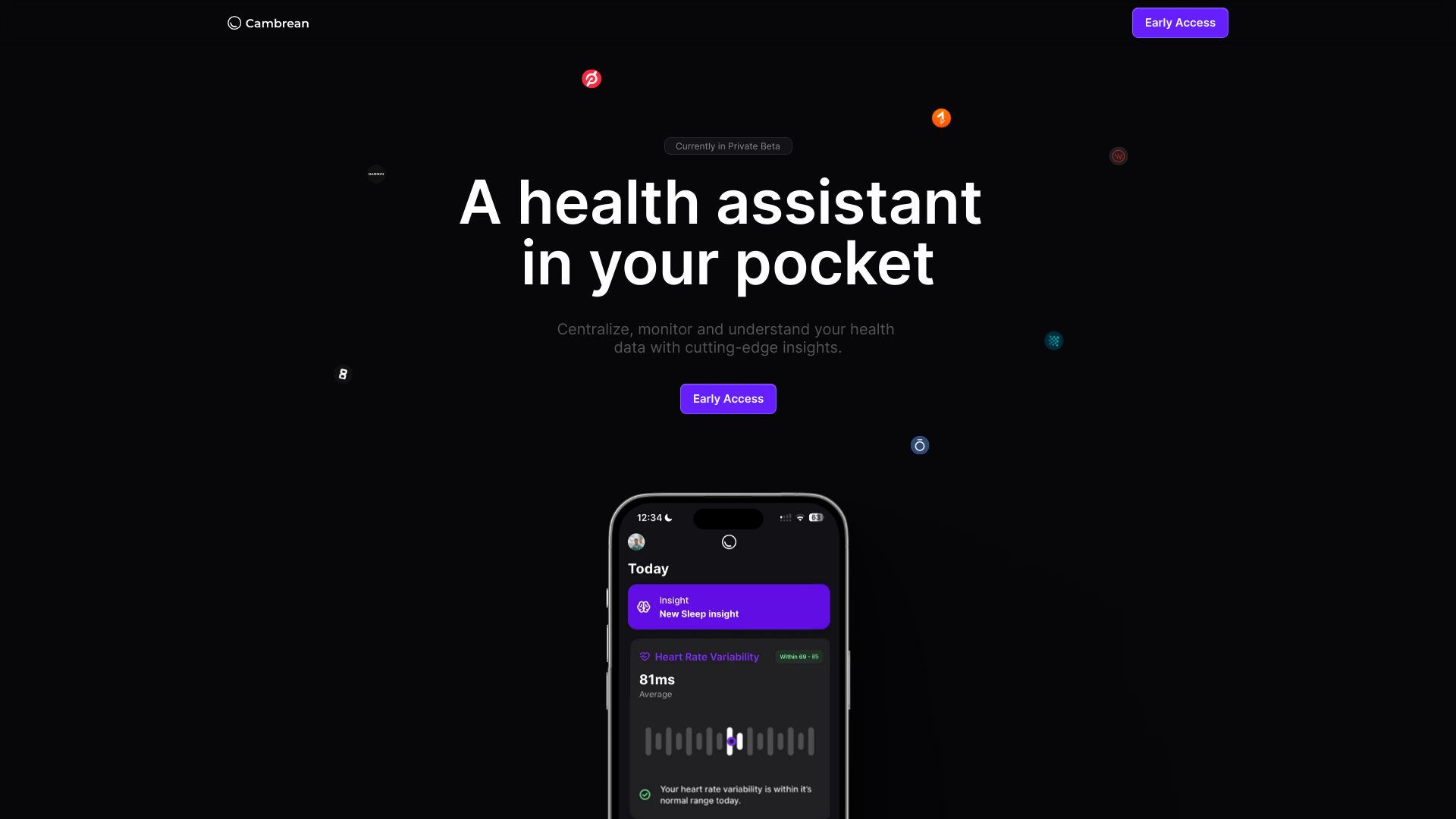 Cambrean (Beta)网页截图,Cambrean (Beta)网页快照