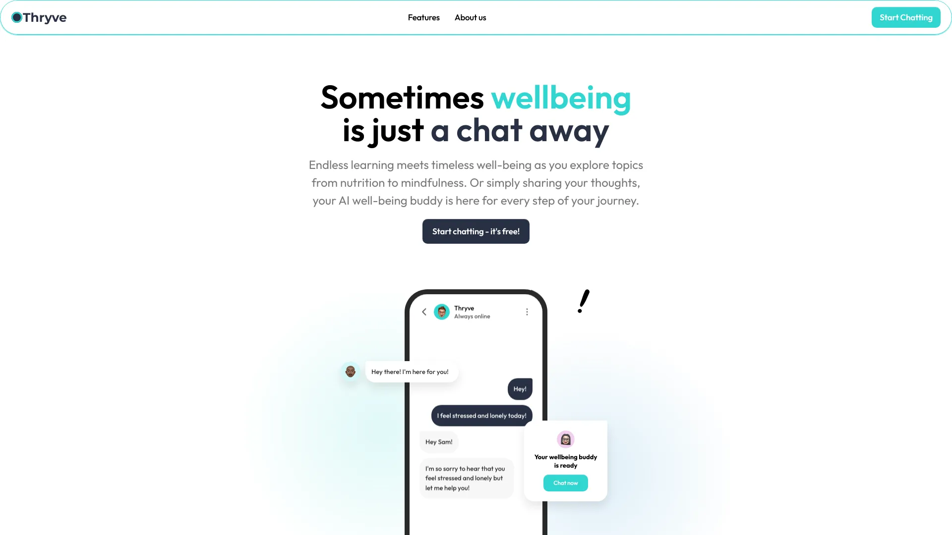 Thryve Chat网页截图,Thryve Chat网页快照