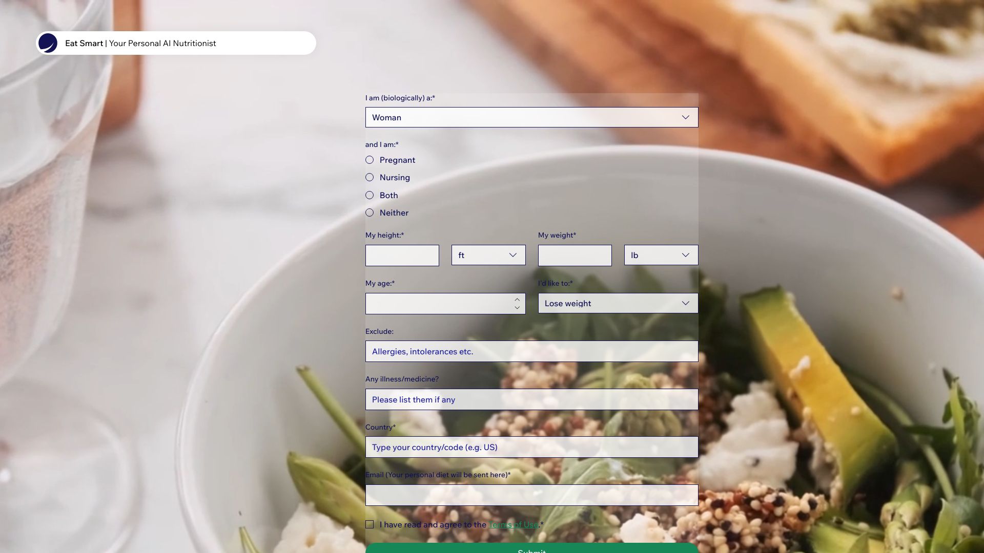 Eat Smart网页截图,Eat Smart网页快照