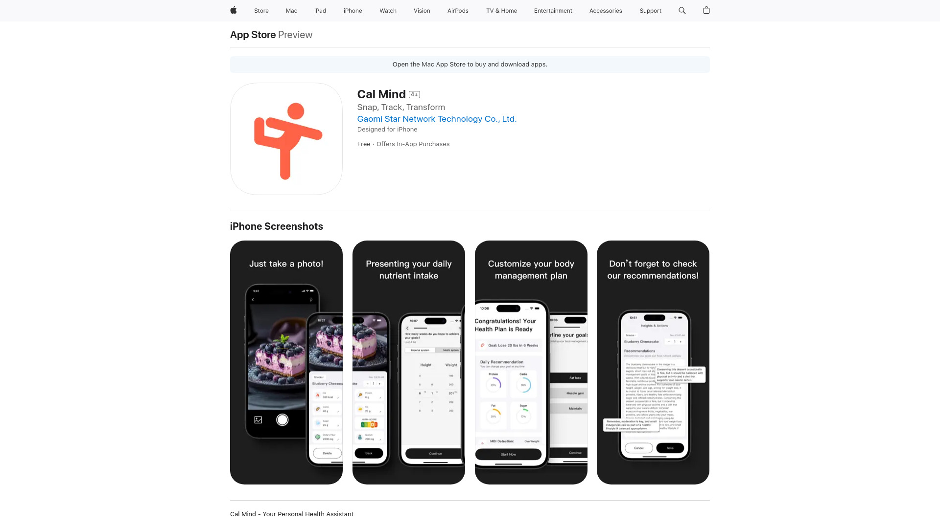 Cal Mind网页截图,Cal Mind网页快照