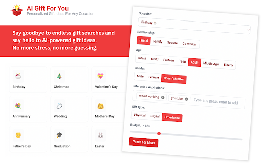 AI Gift For You网页截图,AI Gift For You网页快照