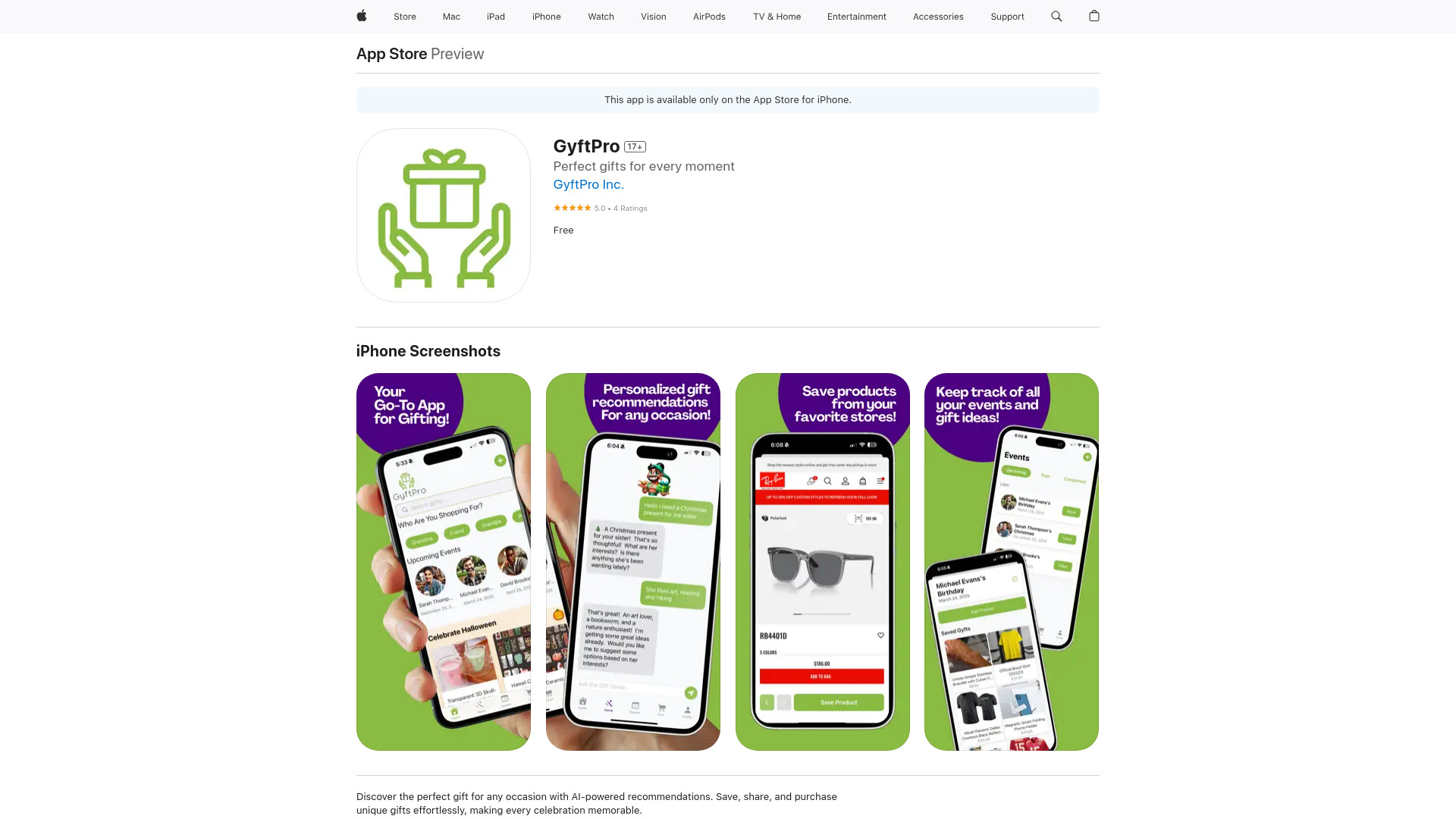 GyftPro网页截图,GyftPro网页快照