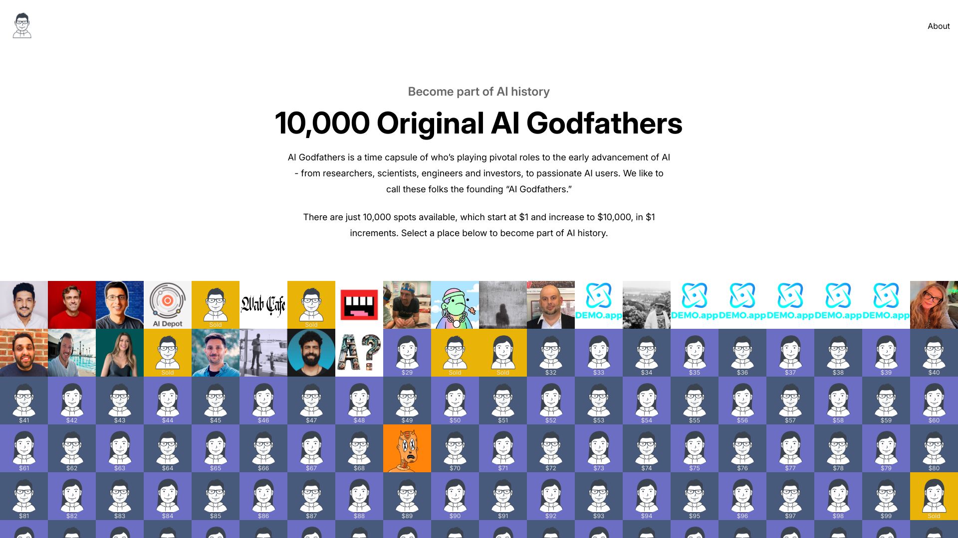 AI Godfathers网页截图,AI Godfathers网页快照
