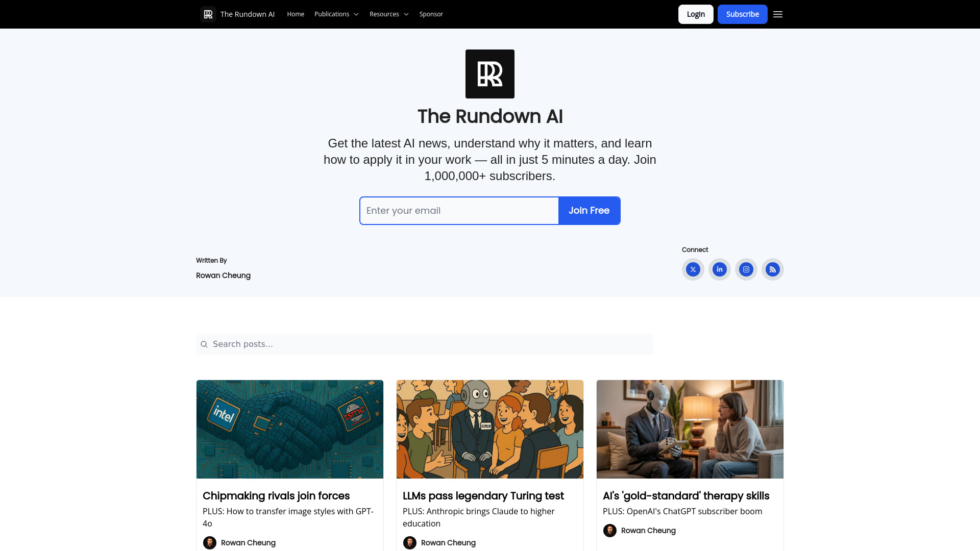 The Rundown AI网页截图,The Rundown AI网页快照