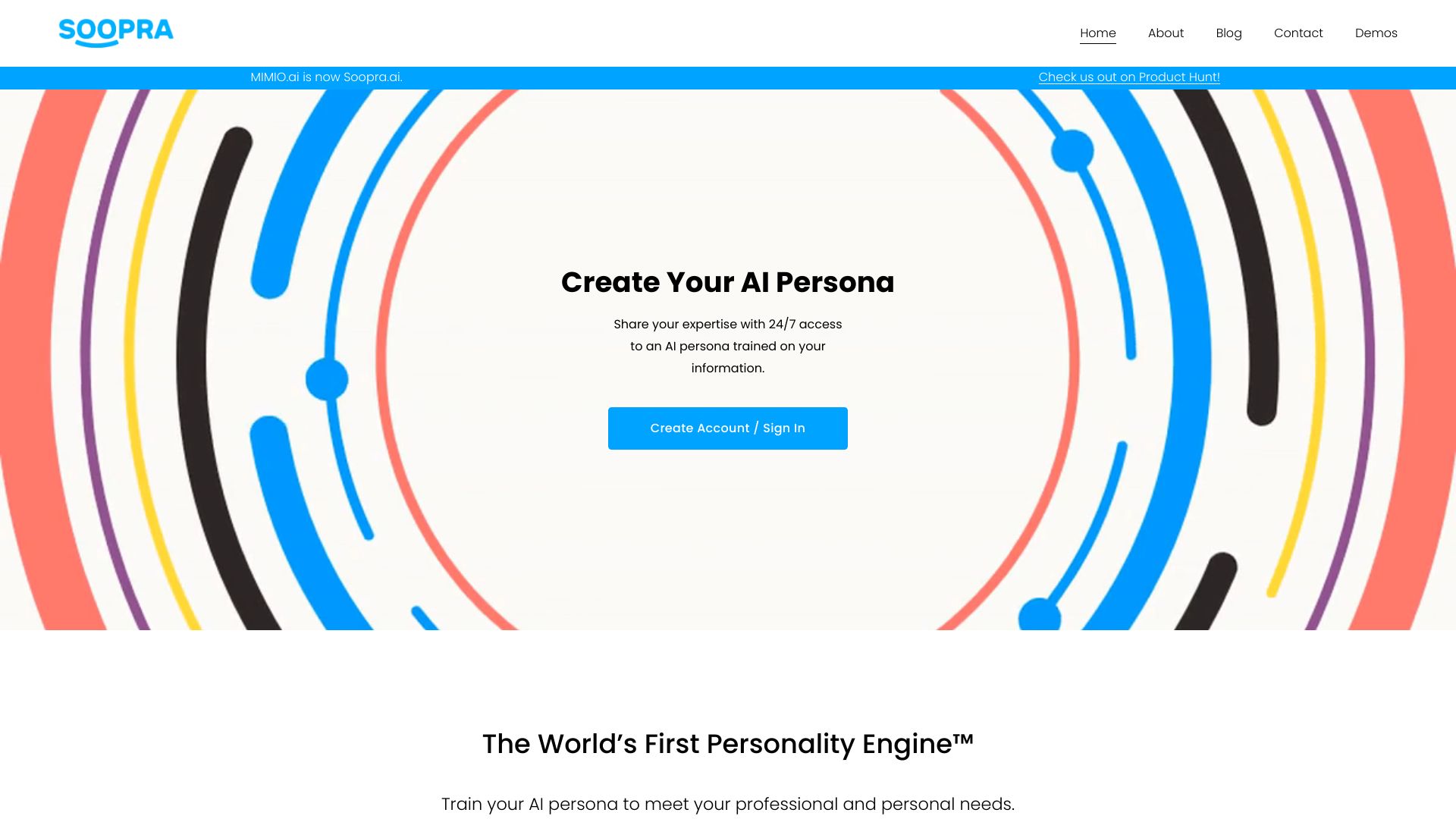 Soopra AI Personality Engine网页截图,Soopra AI Personality Engine网页快照