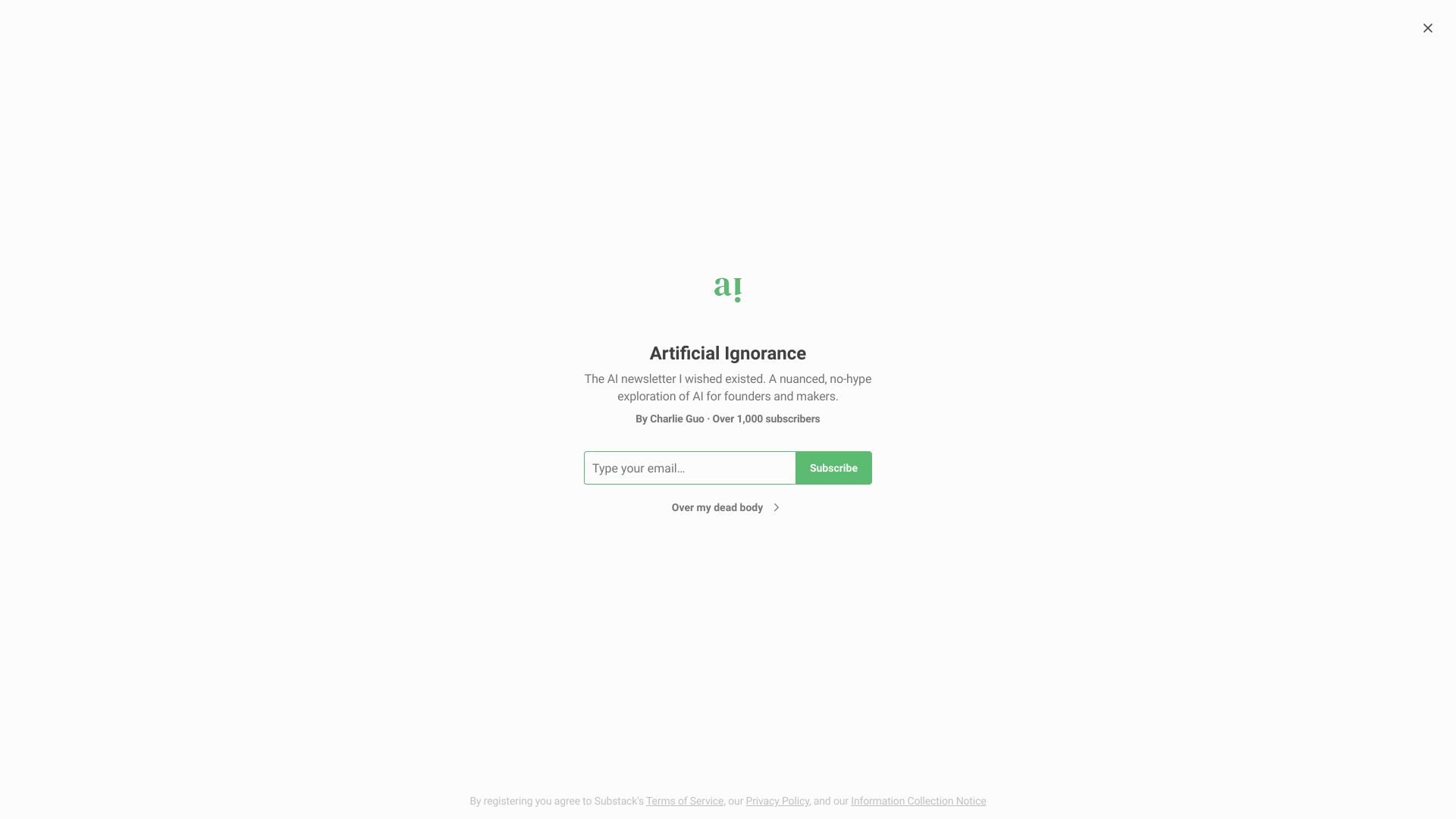 Artificial Ignorance网页截图,Artificial Ignorance网页快照