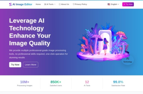 AI Image Editor网页截图,AI Image Editor网页快照