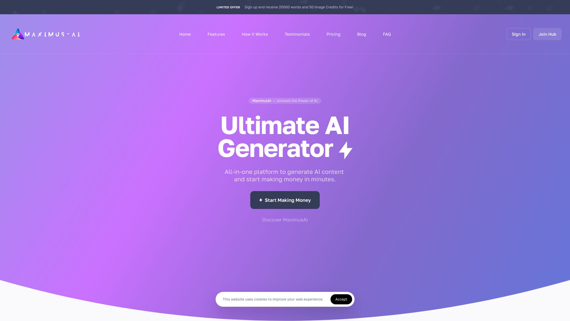MaximusAI网页截图,MaximusAI网页快照