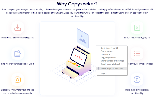 Reverse image search by Copyseeker网页截图,Reverse image search by Copyseeker网页快照