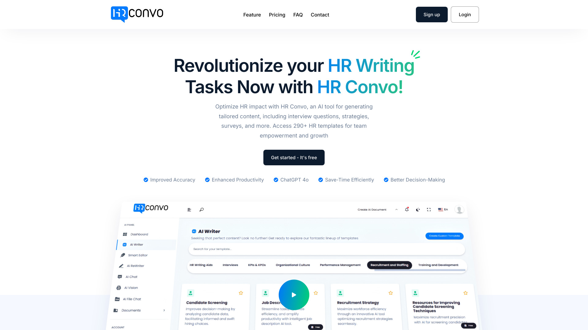 HR Convo网页截图,HR Convo网页快照