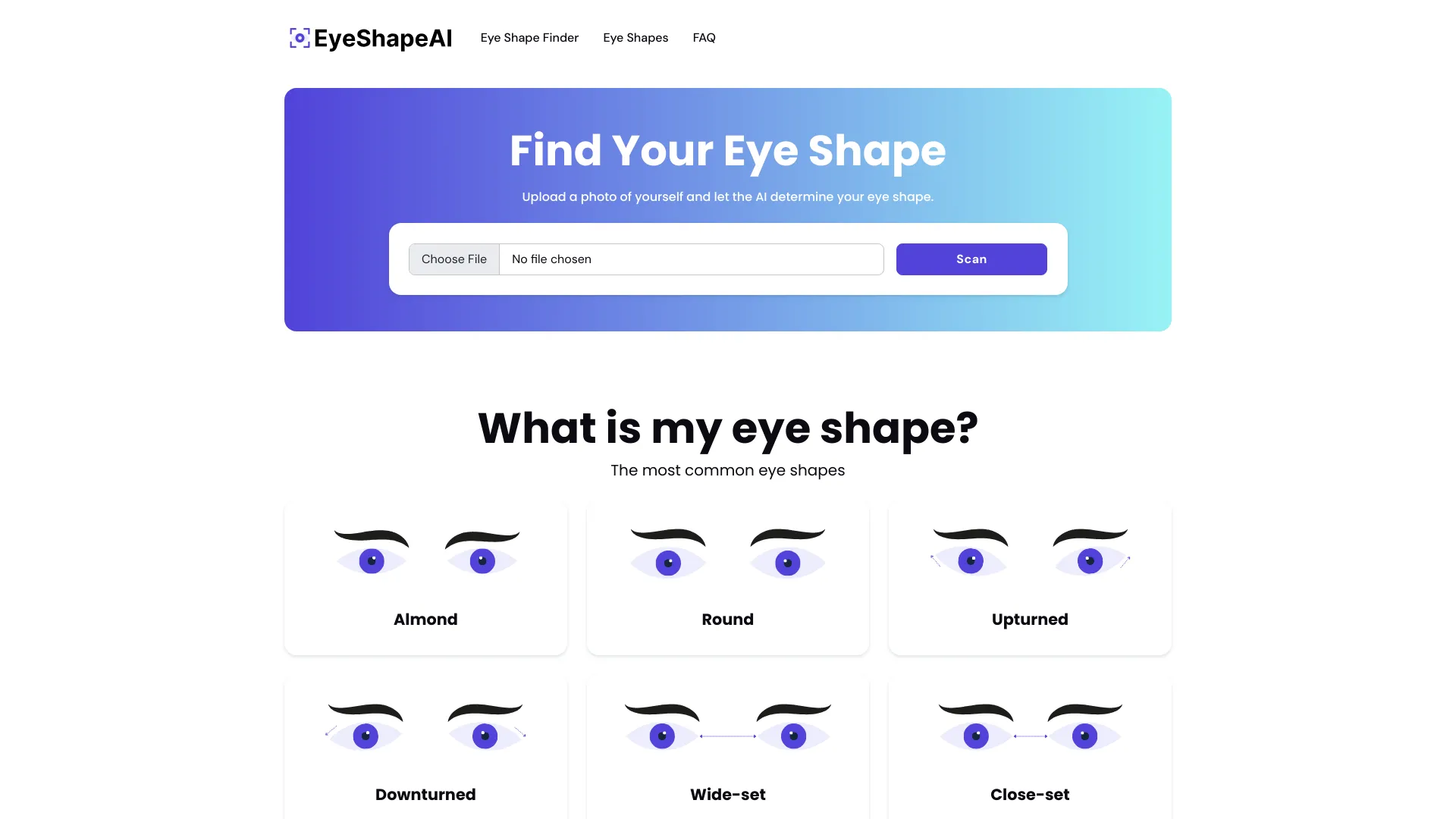 EyeShapeAI网页截图,EyeShapeAI网页快照