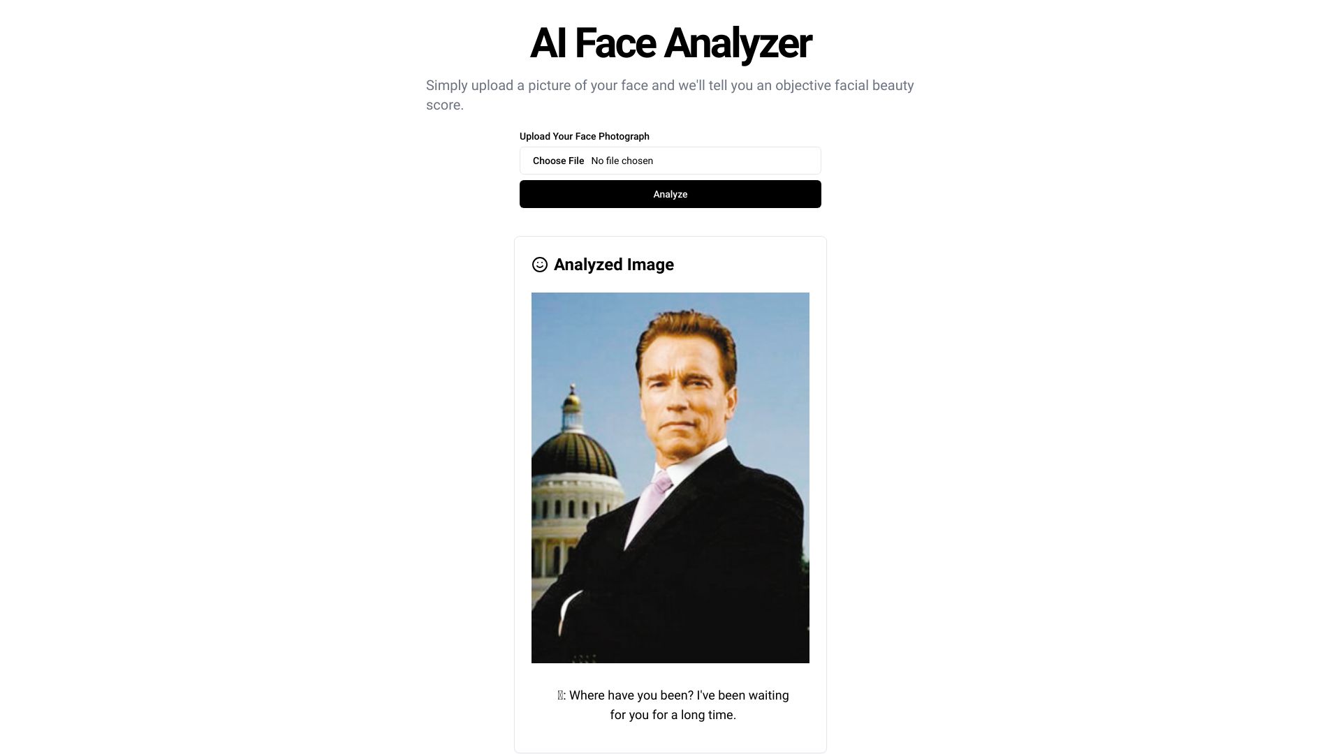 AI Face Analyzer-Beauty Score Calculator网页截图,AI Face Analyzer-Beauty Score Calculator网页快照