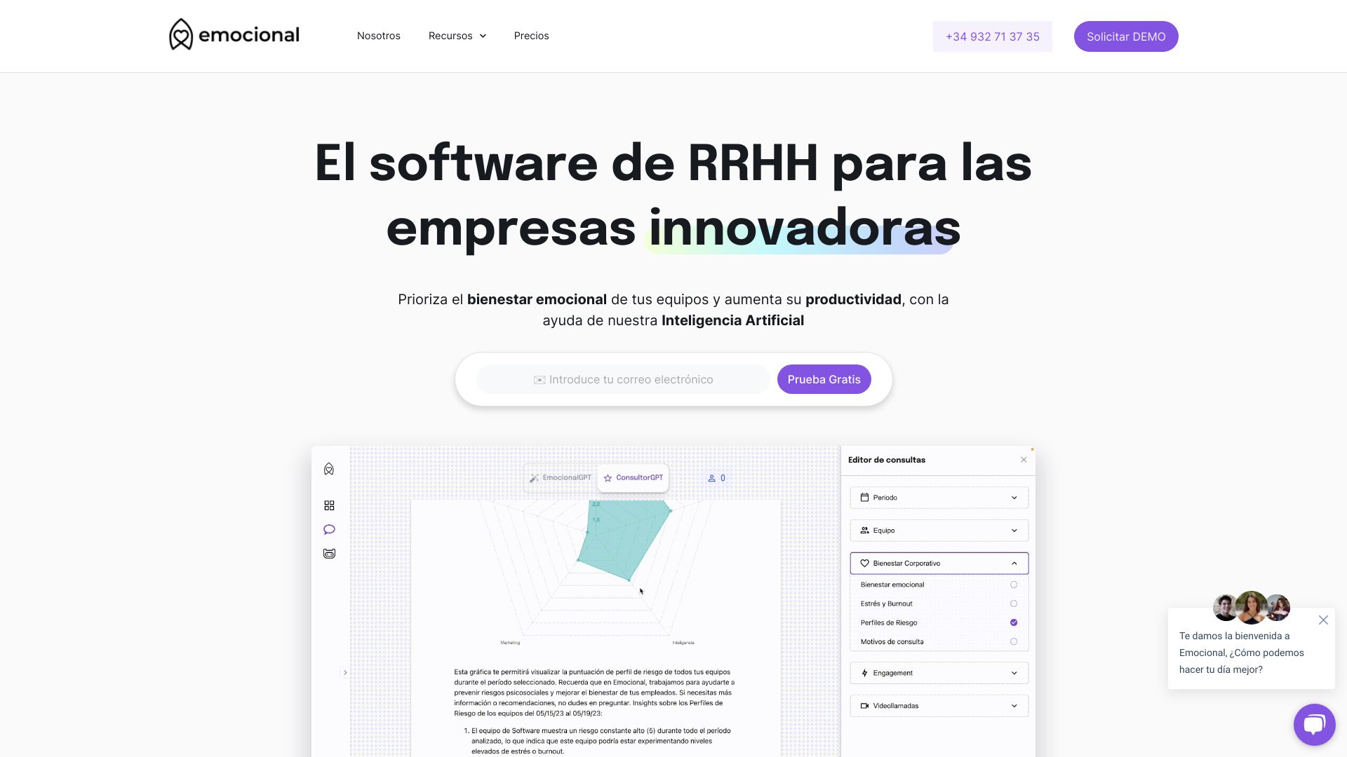 Emocional网页截图,Emocional网页快照