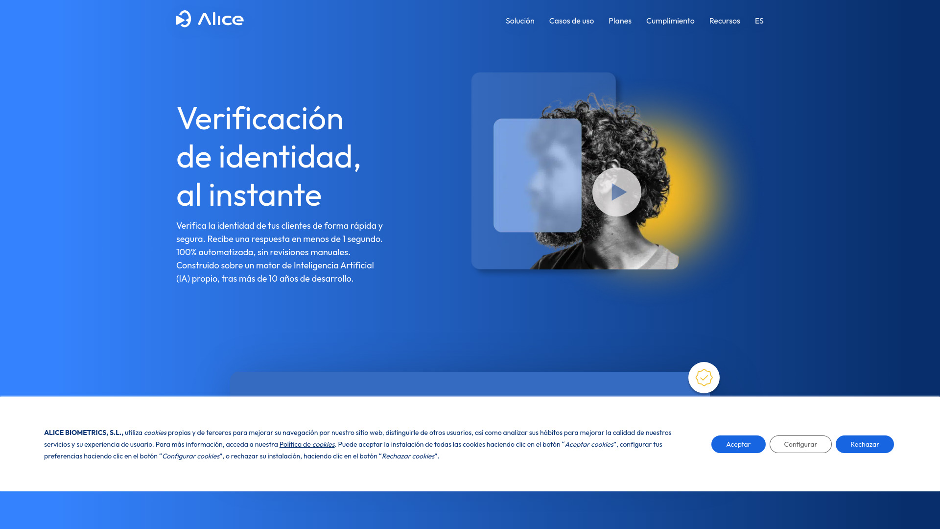 Alice Biometrics网页截图,Alice Biometrics网页快照